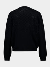 Gucci Black Wool Cardigan with GG Crystals
