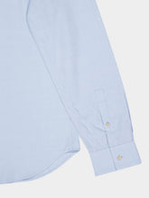 Gucci Pale Blue Oxford Cotton Shirt with Web Collar