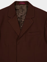 Gucci Dark Brown Embossed Wool Jacket