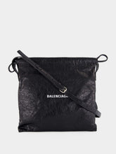 Balenciaga Black Leather Crossbody Pouch Bag