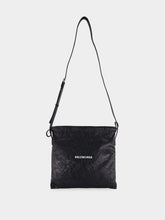 Balenciaga Black Leather Crossbody Pouch Bag