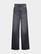 Gucci Dark Grey Wide-Leg Denim Trousers