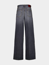 Gucci Dark Grey Wide-Leg Denim Trousers