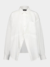 Balenciaga White Long-Sleeved Cotton Shirt