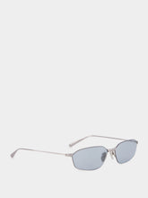 Balenciaga Invisible 2.0 Oval Sunglasses in Navy