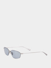 Balenciaga Invisible 2.0 Oval Sunglasses in Navy