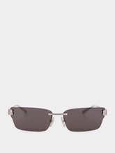 Balenciaga Black and Metallic Gossip Cat Sunglasses