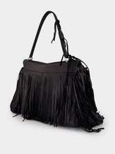 Balenciaga Black Rodeo Medium Handbag with Fringes