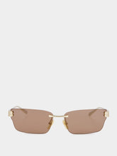 Balenciaga Bronze and Metallic Gossip Cat Sunglasses