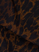 Balenciaga Brown Leopard Silk Pyjama Shirt