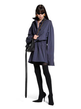 Balenciaga Shirt Mini Dress in Faded Blue