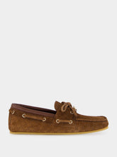 Gucci Maroon Brown GG Calfskin Moccasins