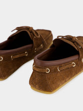 Gucci Maroon Brown GG Calfskin Moccasins