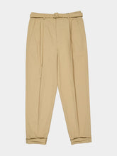 Saint Laurent Beige Slim-Fit Technical Cotton Pants