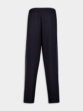 Gucci Navy GG Nylon and Cotton Pant