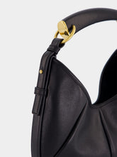 Saint Laurent Black Mombasa Small Leather Hobo Bag
