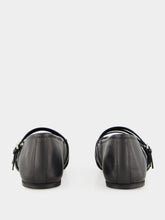 Gucci Black Leather Horsebit Ballet Flats