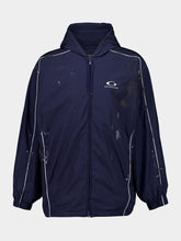 Balenciaga Marine Blue Tracksuit Poplin Techno Jacket