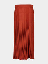 Zimmermann Spice Pleated Knit Midi Skirt