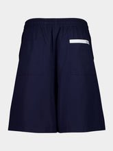 Gucci Navy Blue Cotton Poplin Tailored Shorts