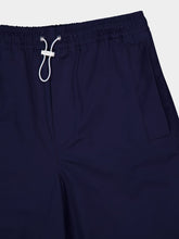 Gucci Navy Blue Cotton Poplin Tailored Shorts