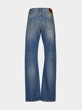 Alexander McQueen Washed Blue Straight-Leg Jeans