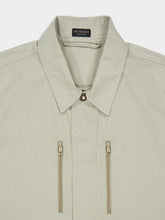 Balenciaga Beige Military Cotton Ripstop Shirt Jacket