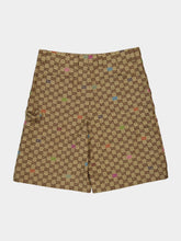 Gucci Camel and Dark Brown GG Canvas Shorts