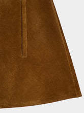 Gucci Brown Suede Cape with Horsebit