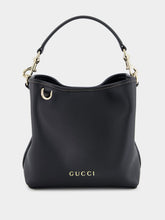 Black GG Emblem Mini Bucket Bag | PDP - Fashion Clinic