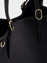 Gucci Black GG Emblem Medium Tote Bag