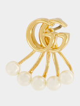 Gucci Gold GG Marmont Crystal Earrings