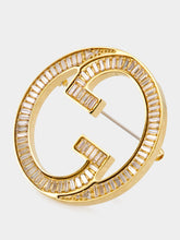 Gucci Gold Blondie Crystal Brooch