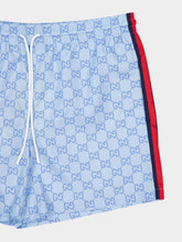 Gucci Light Blue GG Swim Shorts Nylon