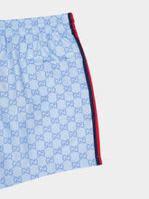 Gucci Light Blue GG Swim Shorts Nylon