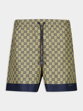 Gucci Beige GG Printed Tech Swim Shorts