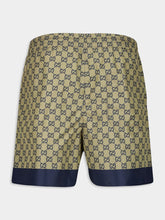 Gucci Beige GG Printed Tech Swim Shorts