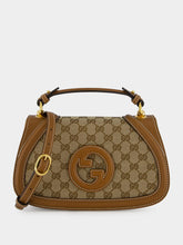 Gucci Beige and Dark Brown Blondie Small Top Handle Bag