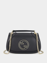 Black Leather Blondie Small Shoulder Bag
