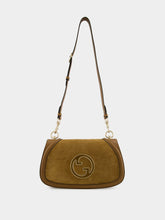 Gucci Light Brown Suede Blondie Medium Top Handle Bag