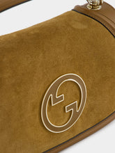 Gucci Light Brown Suede Blondie Medium Top Handle Bag