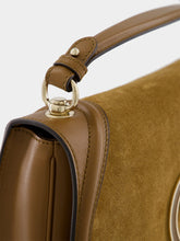 Gucci Light Brown Suede Blondie Medium Top Handle Bag