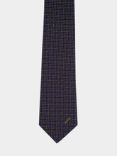 Gucci Dark Blue Gudots Jacquard Silk Tie