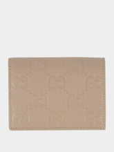 Gucci Taupe GG Emblem Mini Wallet