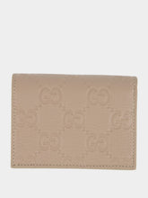 Gucci Taupe GG Emblem Mini Wallet