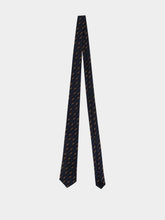 Gucci Midnight Blue Horsebit Silk Jacquard Tie