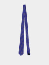 Gucci Blue Horsebit Silk Jacquard Tie