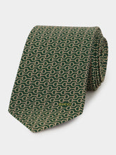 Gucci Green Horsebit Silk Jacquard Tie