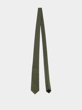 Gucci Green Horsebit Silk Jacquard Tie