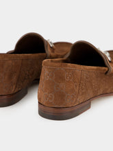 Gucci Dark Brown GG Suede Horsebit Loafer